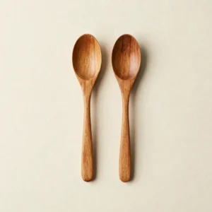 Hand-Carved Teak Wood Salad Servers
