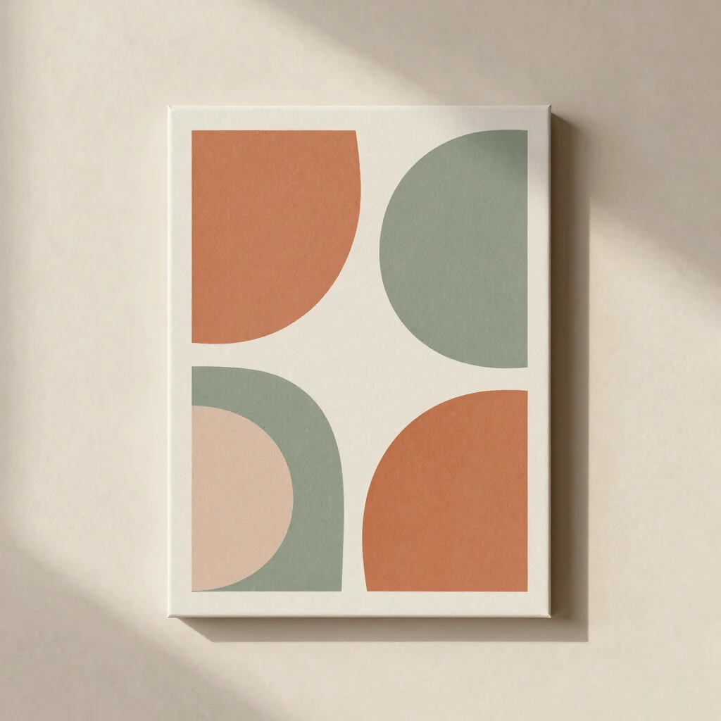 Abstract Terracotta & Clay Art Print